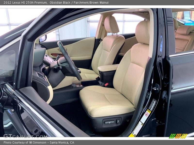 Front Seat of 2012 HS 250h Premium