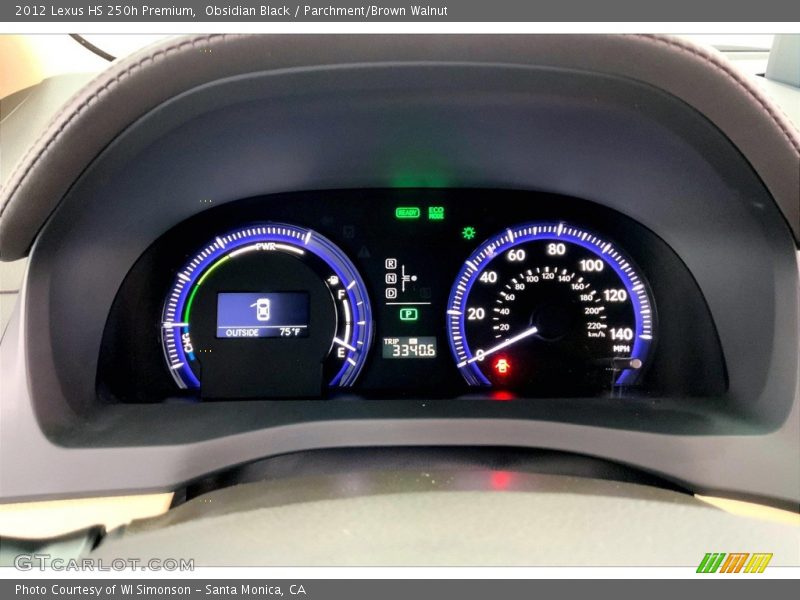  2012 HS 250h Premium 250h Premium Gauges