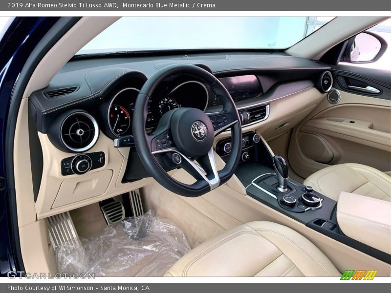  2019 Stelvio Ti Lusso AWD Crema Interior