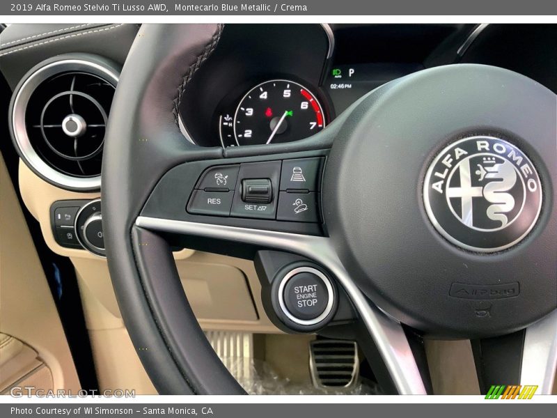  2019 Stelvio Ti Lusso AWD Steering Wheel