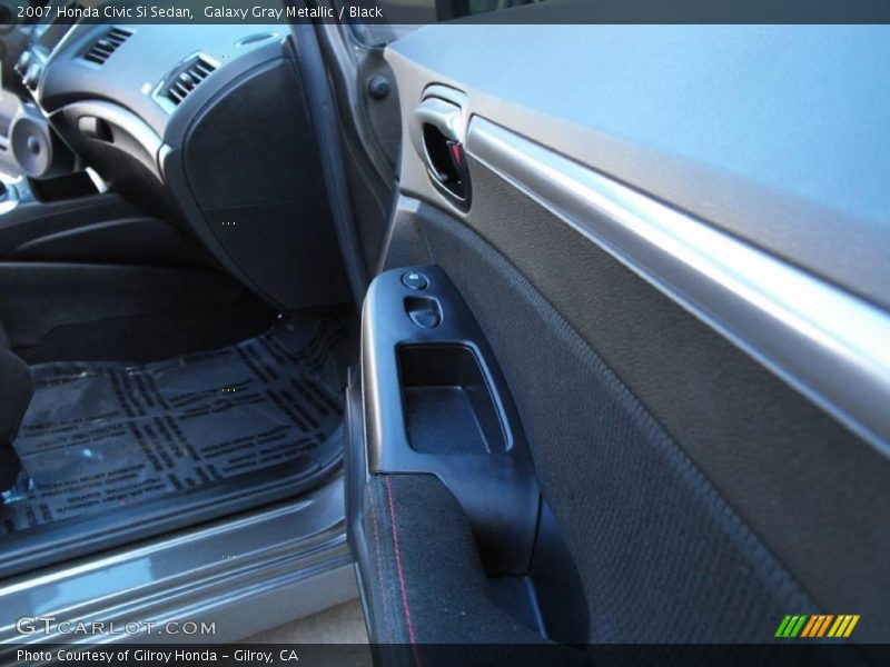 Galaxy Gray Metallic / Black 2007 Honda Civic Si Sedan