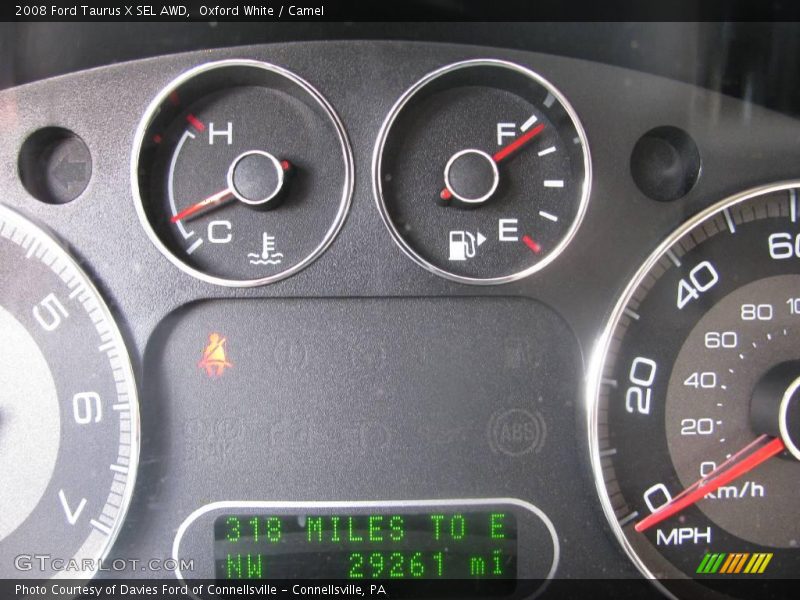 Oxford White / Camel 2008 Ford Taurus X SEL AWD