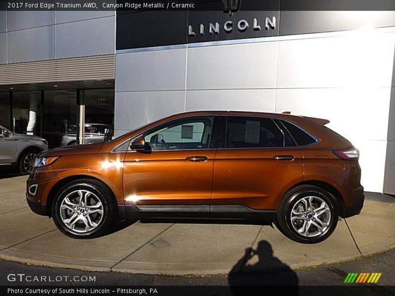  2017 Edge Titanium AWD Canyon Ridge Metallic