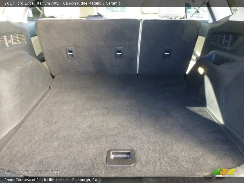 Canyon Ridge Metallic / Ceramic 2017 Ford Edge Titanium AWD