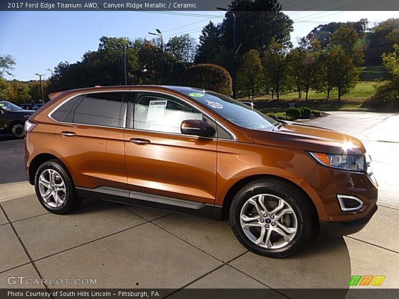 Front 3/4 View of 2017 Edge Titanium AWD