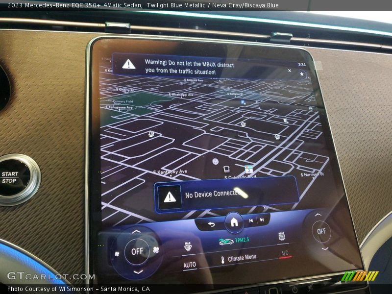 Controls of 2023 EQE 350+ 4Matic Sedan