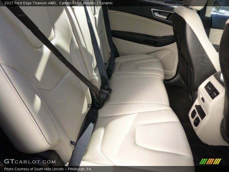 Rear Seat of 2017 Edge Titanium AWD