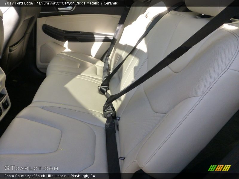 Canyon Ridge Metallic / Ceramic 2017 Ford Edge Titanium AWD