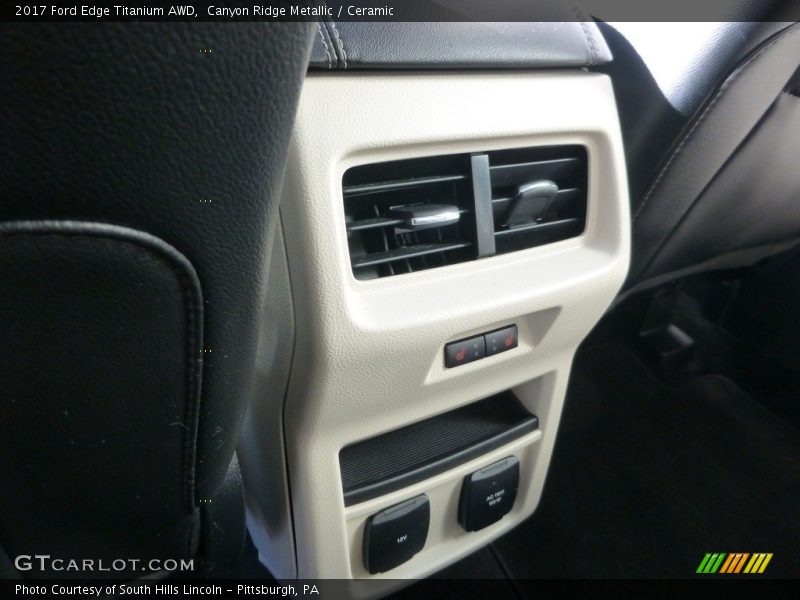 Canyon Ridge Metallic / Ceramic 2017 Ford Edge Titanium AWD