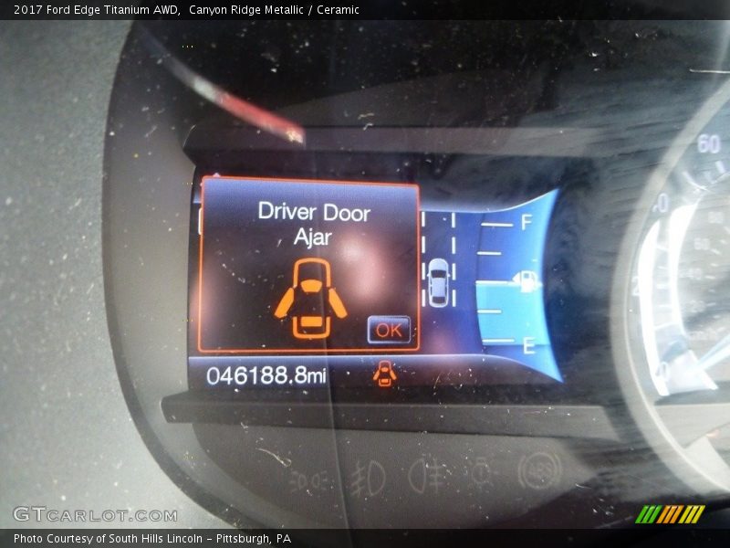 Canyon Ridge Metallic / Ceramic 2017 Ford Edge Titanium AWD
