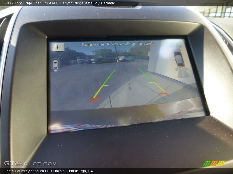 Canyon Ridge Metallic / Ceramic 2017 Ford Edge Titanium AWD