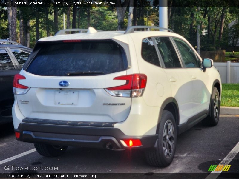 Crystal White Pearl / Gray 2021 Subaru Forester 2.5i Premium