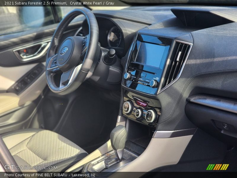 Crystal White Pearl / Gray 2021 Subaru Forester 2.5i Premium