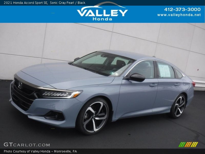 Sonic Gray Pearl / Black 2021 Honda Accord Sport SE