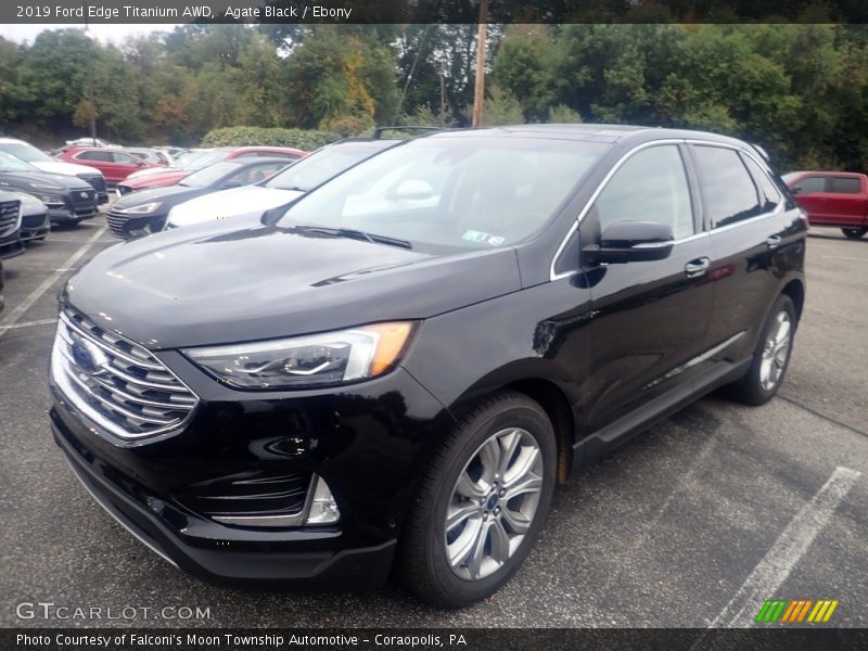 Agate Black / Ebony 2019 Ford Edge Titanium AWD