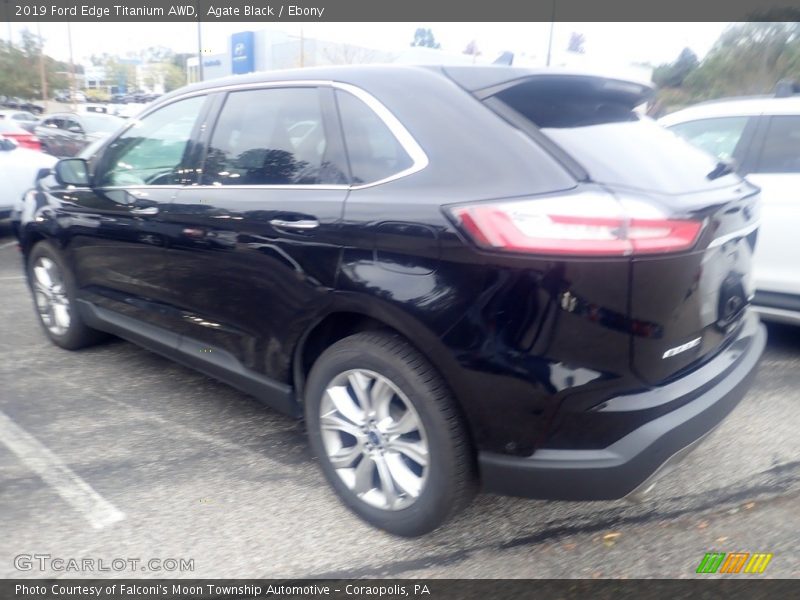 Agate Black / Ebony 2019 Ford Edge Titanium AWD