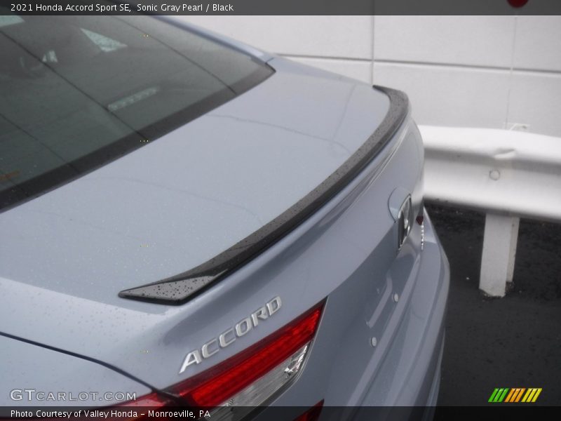 Sonic Gray Pearl / Black 2021 Honda Accord Sport SE