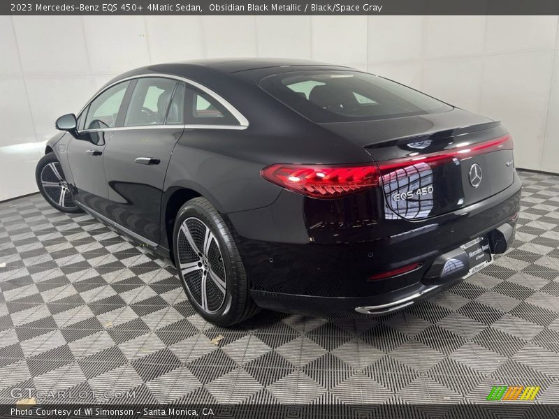 Obsidian Black Metallic / Black/Space Gray 2023 Mercedes-Benz EQS 450+ 4Matic Sedan