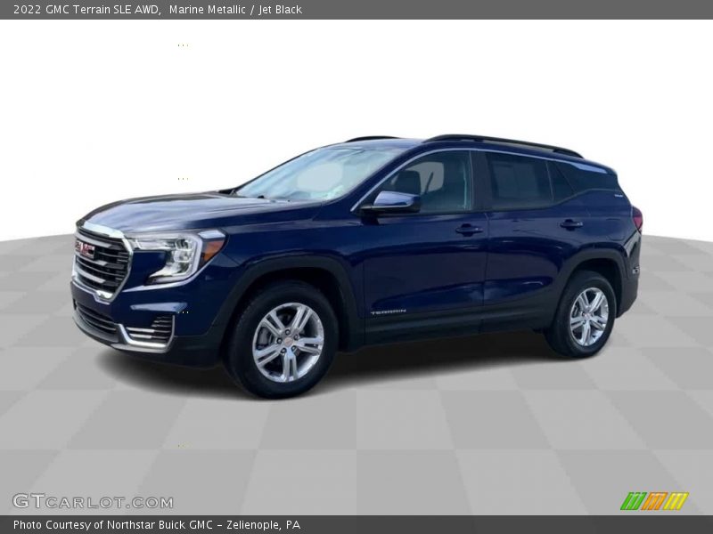 Marine Metallic / Jet Black 2022 GMC Terrain SLE AWD