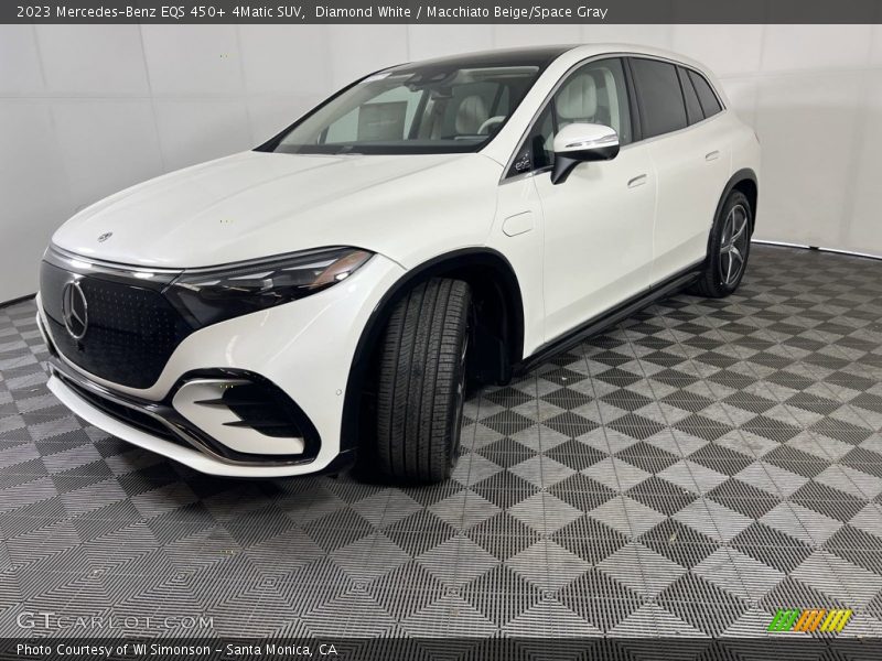 Diamond White / Macchiato Beige/Space Gray 2023 Mercedes-Benz EQS 450+ 4Matic SUV