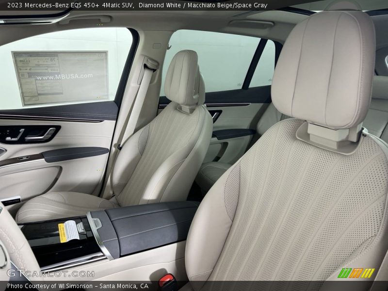 Diamond White / Macchiato Beige/Space Gray 2023 Mercedes-Benz EQS 450+ 4Matic SUV
