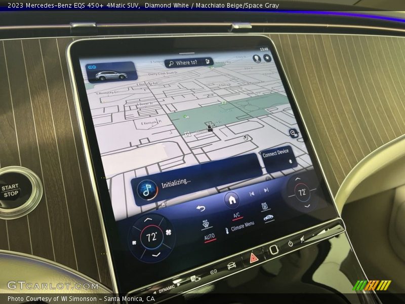 Navigation of 2023 EQS 450+ 4Matic SUV