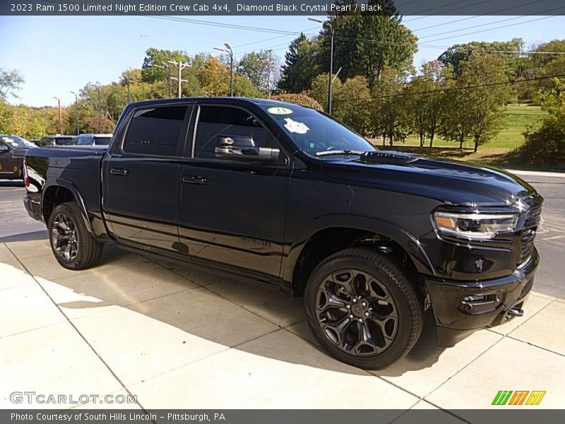 Diamond Black Crystal Pearl / Black 2023 Ram 1500 Limited Night Edition Crew Cab 4x4