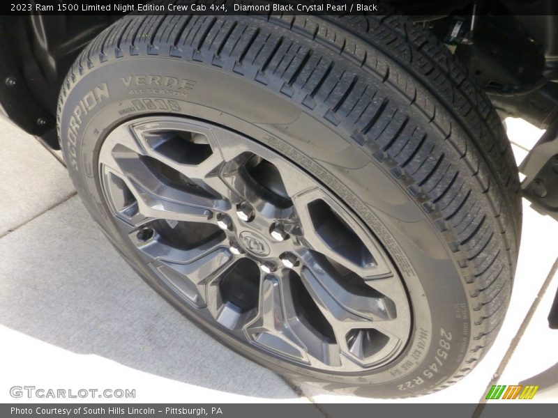 Diamond Black Crystal Pearl / Black 2023 Ram 1500 Limited Night Edition Crew Cab 4x4