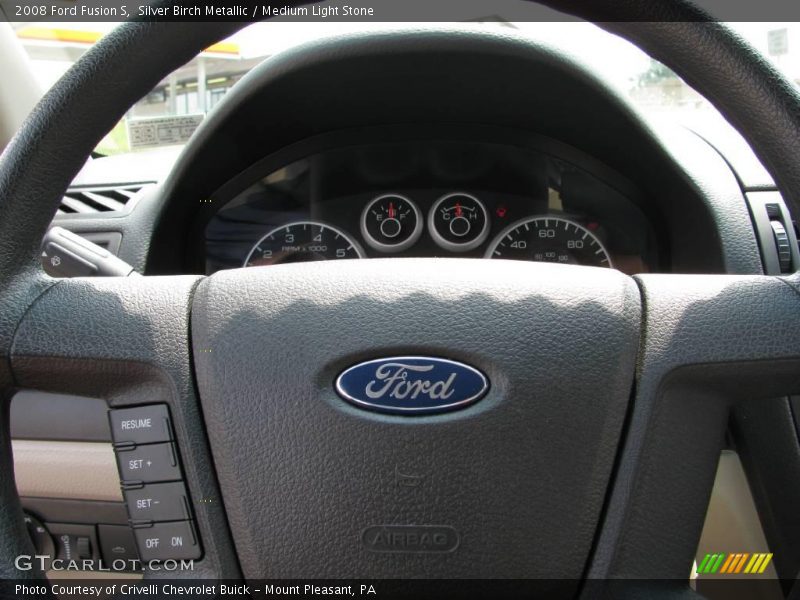 Silver Birch Metallic / Medium Light Stone 2008 Ford Fusion S