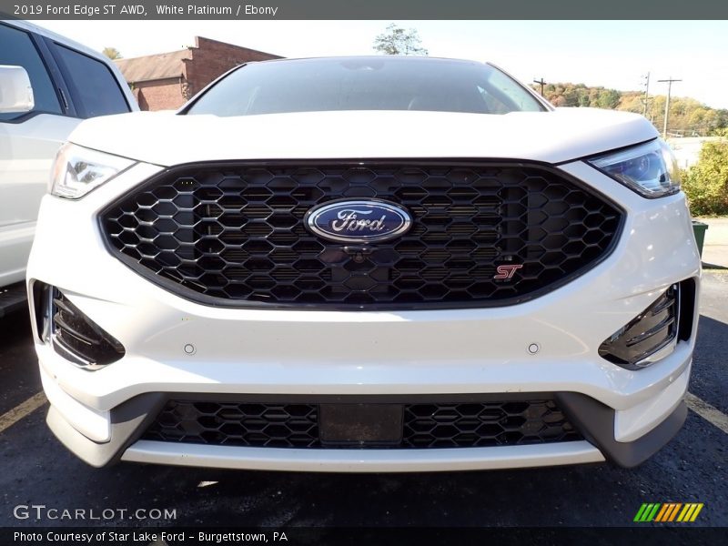 White Platinum / Ebony 2019 Ford Edge ST AWD