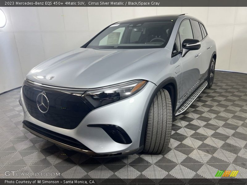 Cirrus Silver Metallic / Black/Space Gray 2023 Mercedes-Benz EQS 450+ 4Matic SUV