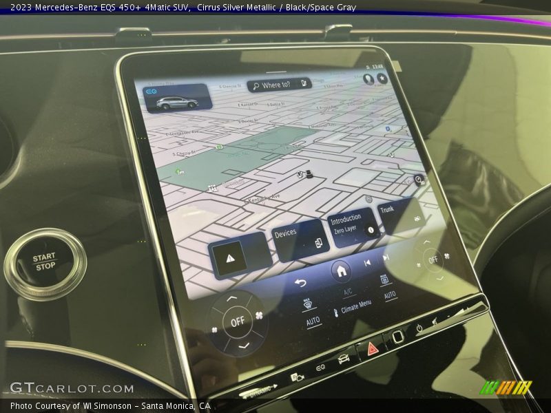 Cirrus Silver Metallic / Black/Space Gray 2023 Mercedes-Benz EQS 450+ 4Matic SUV