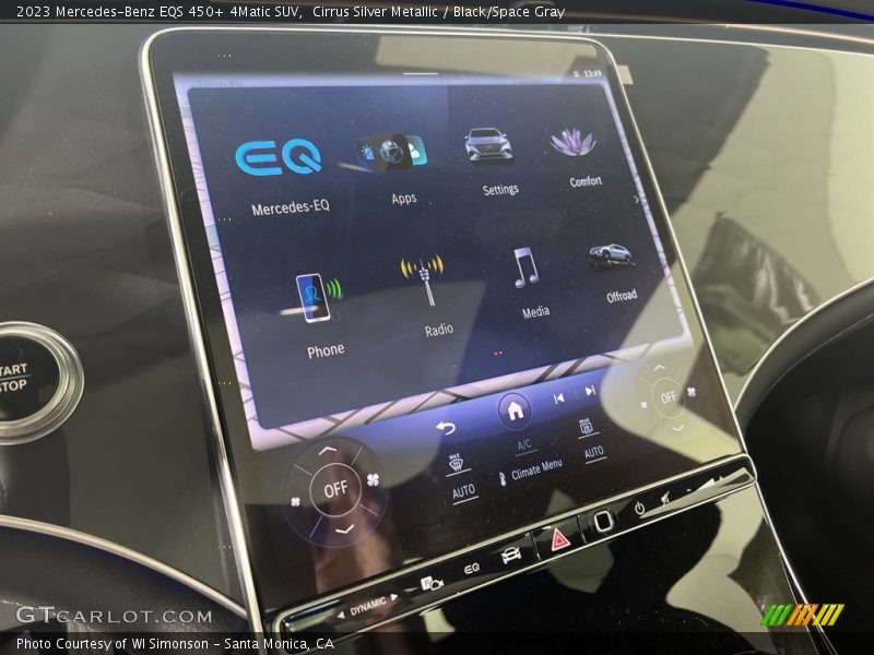 Cirrus Silver Metallic / Black/Space Gray 2023 Mercedes-Benz EQS 450+ 4Matic SUV