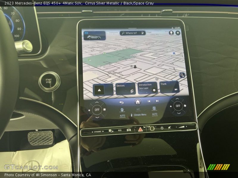 Cirrus Silver Metallic / Black/Space Gray 2023 Mercedes-Benz EQS 450+ 4Matic SUV