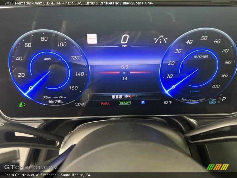 Cirrus Silver Metallic / Black/Space Gray 2023 Mercedes-Benz EQS 450+ 4Matic SUV