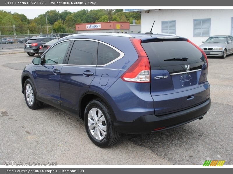 Twilight Blue Metallic / Gray 2014 Honda CR-V EX-L