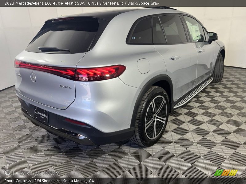 Cirrus Silver Metallic / Black/Space Gray 2023 Mercedes-Benz EQS 450+ 4Matic SUV
