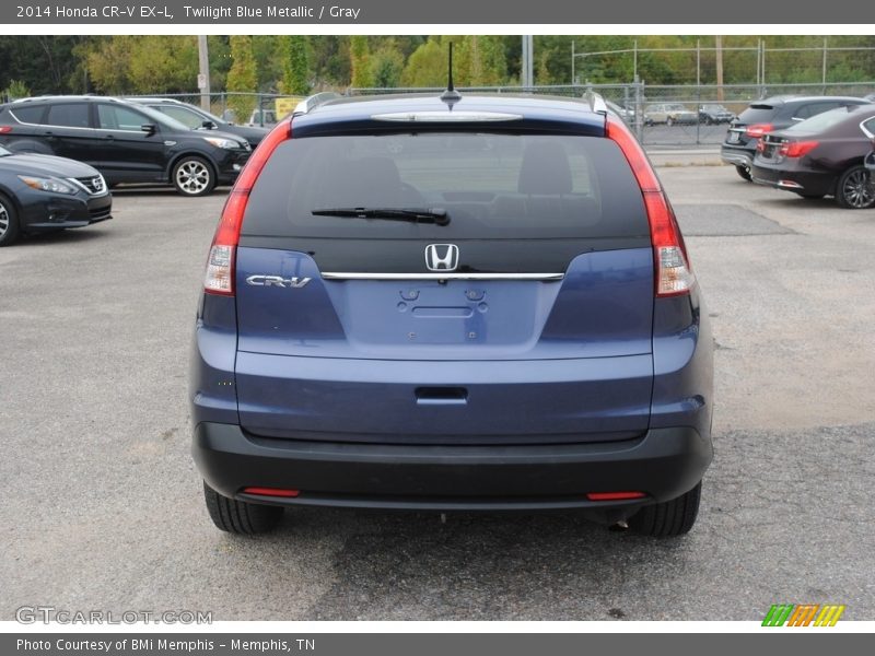Twilight Blue Metallic / Gray 2014 Honda CR-V EX-L