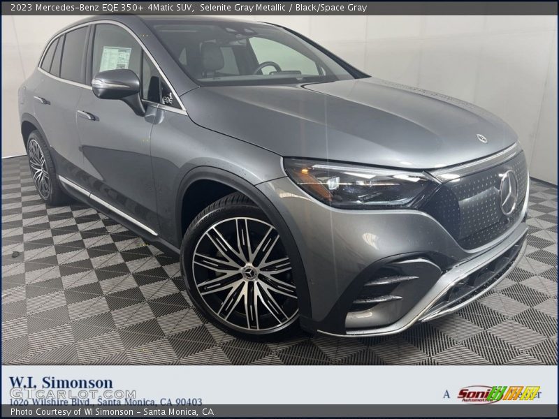 Selenite Gray Metallic / Black/Space Gray 2023 Mercedes-Benz EQE 350+ 4Matic SUV