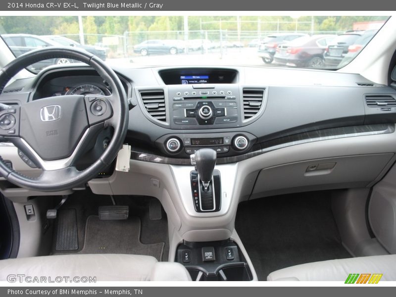 Twilight Blue Metallic / Gray 2014 Honda CR-V EX-L