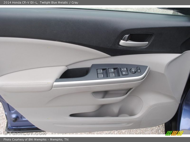 Twilight Blue Metallic / Gray 2014 Honda CR-V EX-L