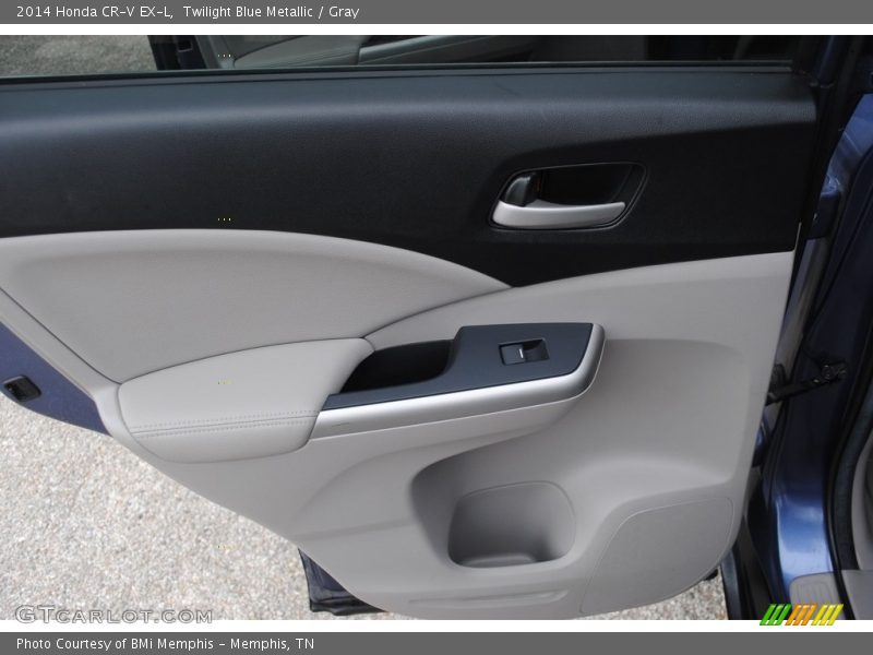 Twilight Blue Metallic / Gray 2014 Honda CR-V EX-L