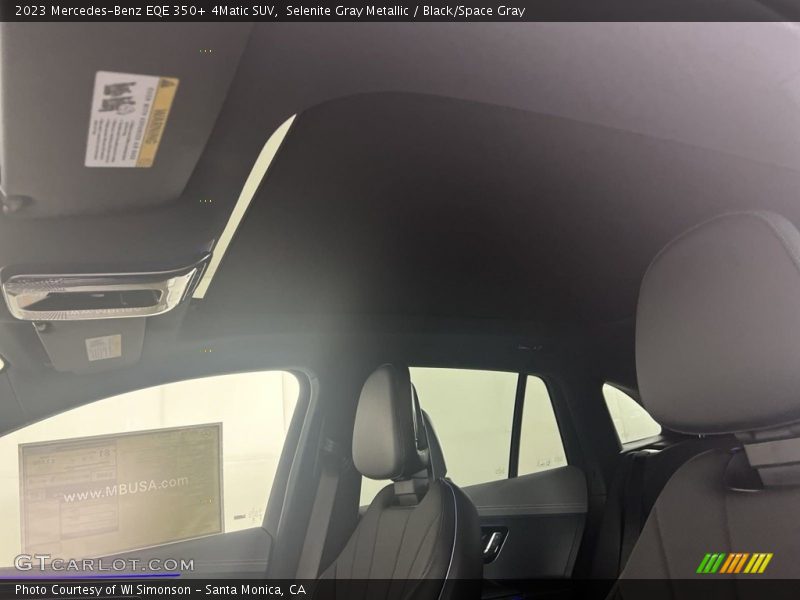 Selenite Gray Metallic / Black/Space Gray 2023 Mercedes-Benz EQE 350+ 4Matic SUV