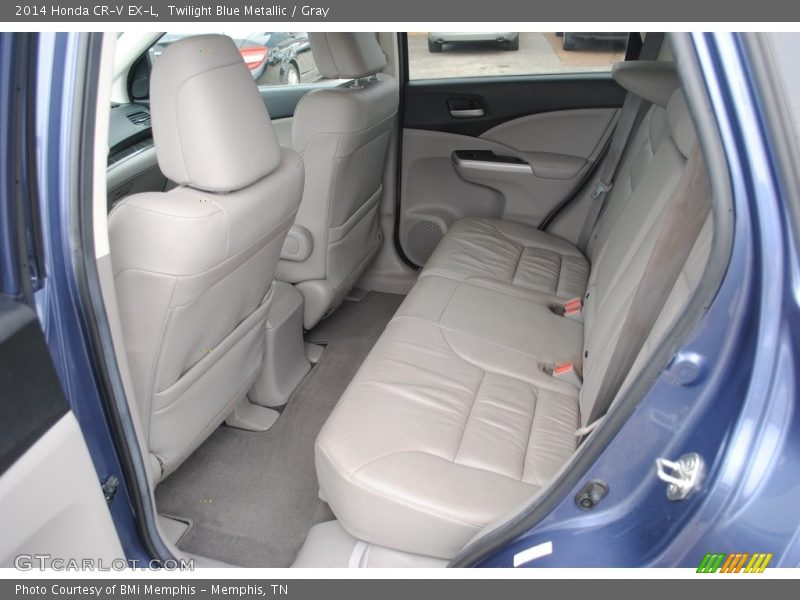 Twilight Blue Metallic / Gray 2014 Honda CR-V EX-L