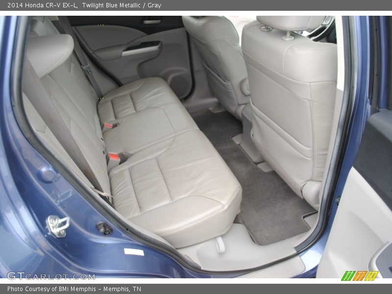 Twilight Blue Metallic / Gray 2014 Honda CR-V EX-L