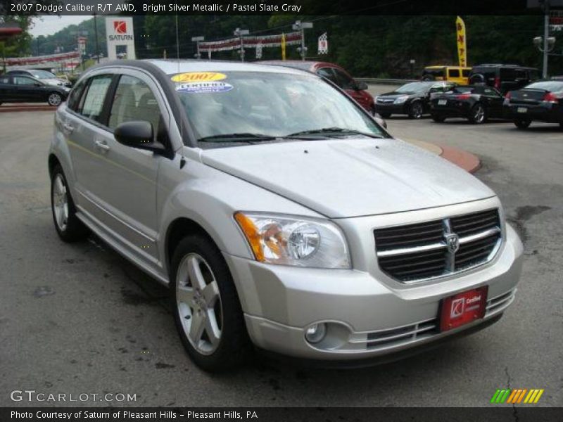 Bright Silver Metallic / Pastel Slate Gray 2007 Dodge Caliber R/T AWD