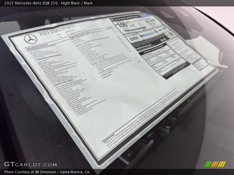 Night Black / Black 2023 Mercedes-Benz EQB 250