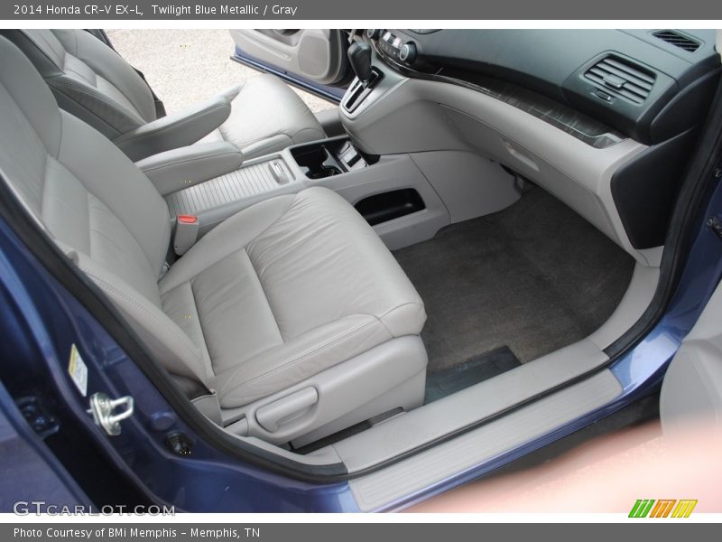 Twilight Blue Metallic / Gray 2014 Honda CR-V EX-L