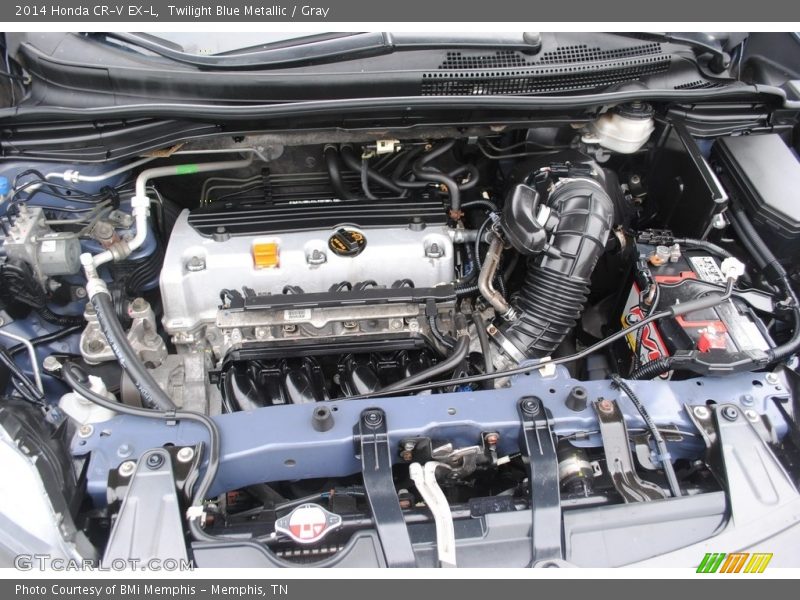 Twilight Blue Metallic / Gray 2014 Honda CR-V EX-L