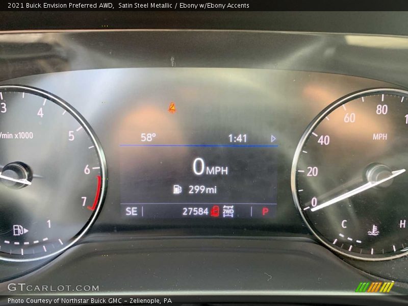 Satin Steel Metallic / Ebony w/Ebony Accents 2021 Buick Envision Preferred AWD